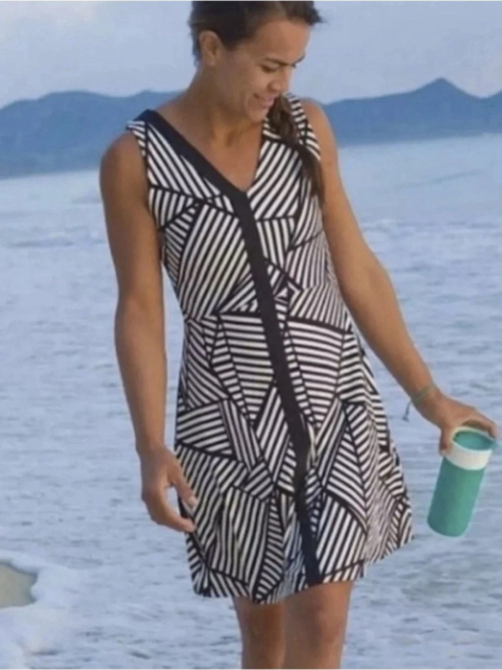 Title Nine Striped Sleeveless Athletic Dress Small - Picture 2 of 6